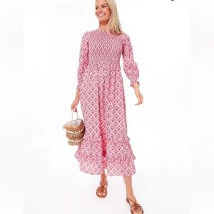 Pink City Prints Exclusive Mogul Rose Isabel Dress Women’s Size Large